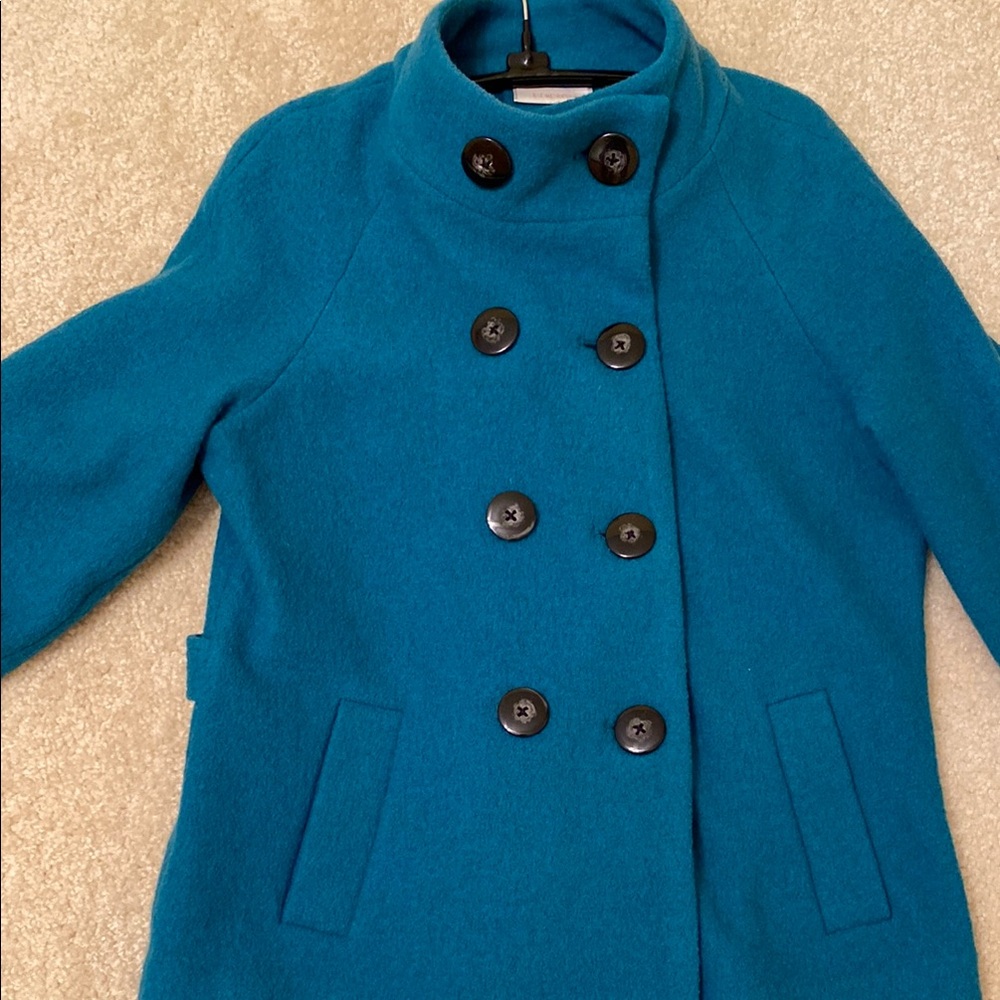 Chico's Vibrant Teal Double-Breasted Jacket